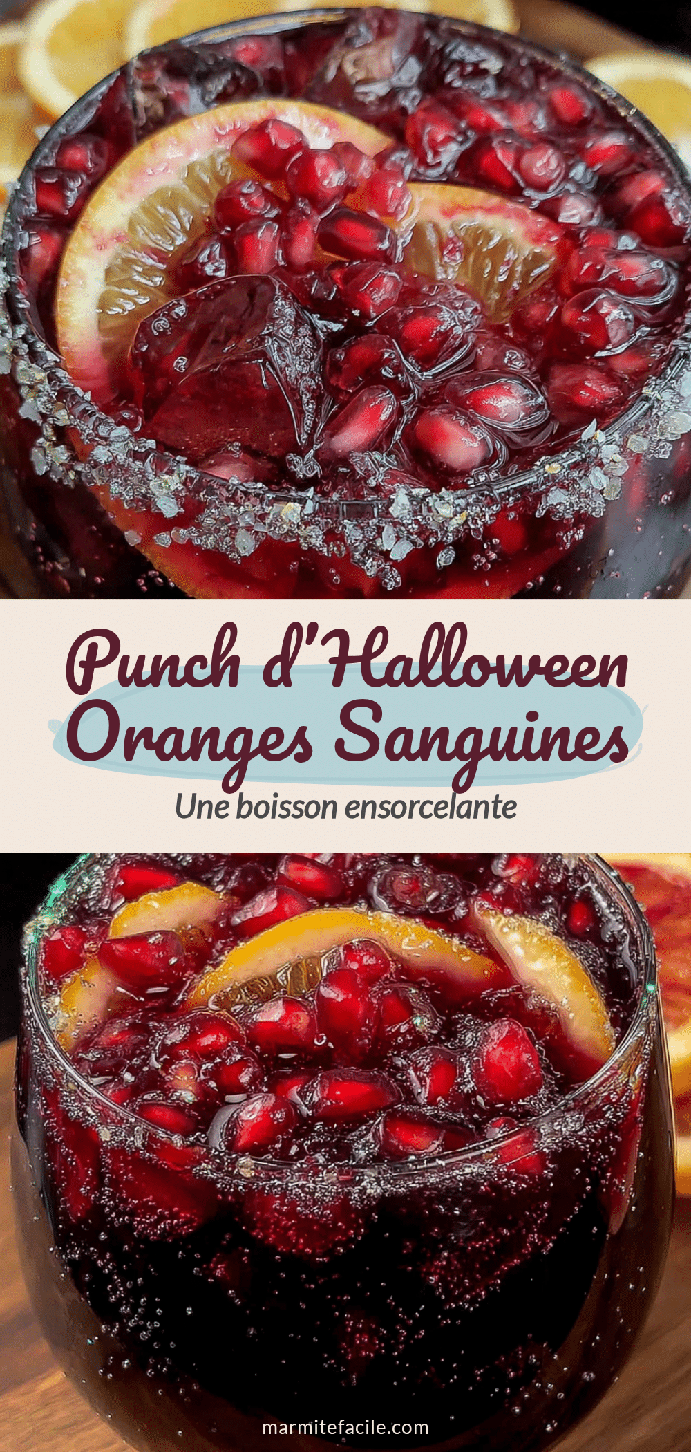 punch halloween oranges sanguines recipe