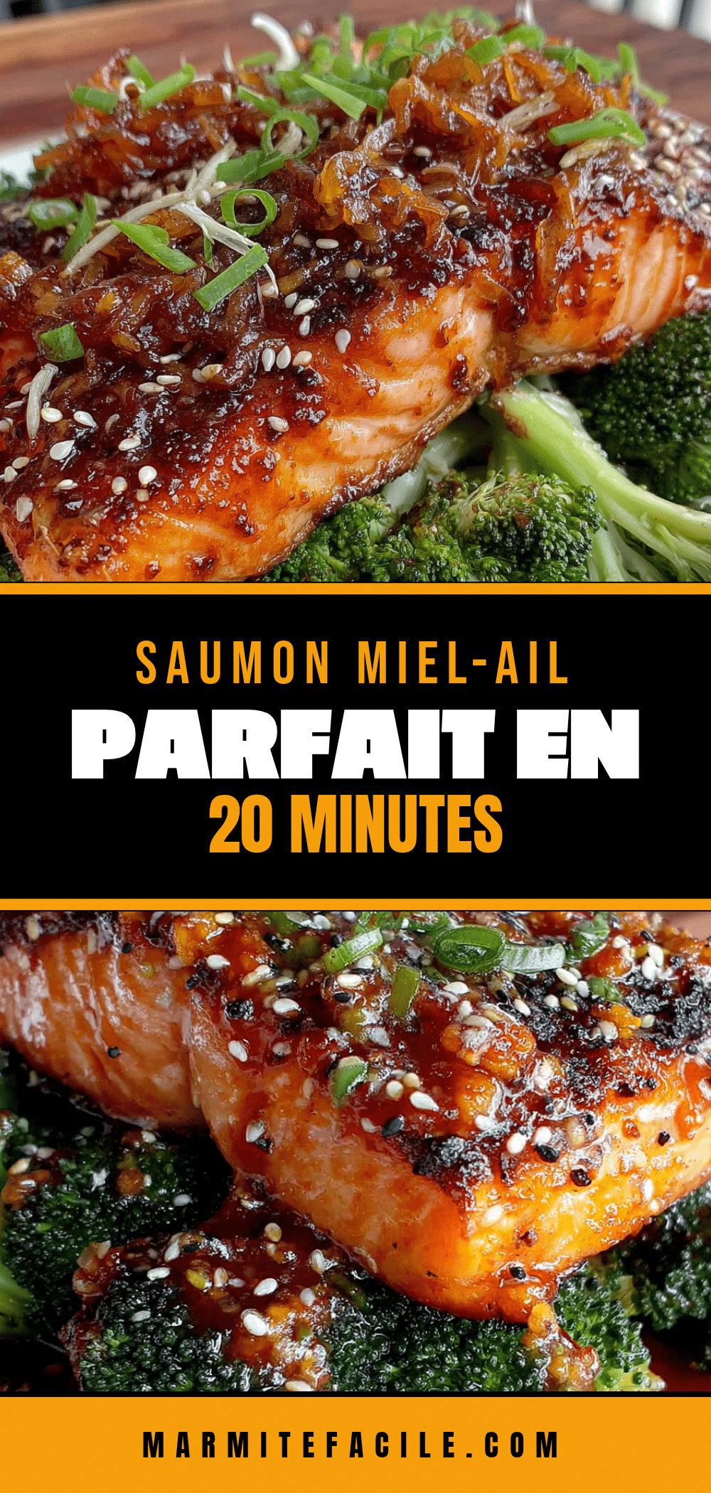 recette saumon miel-ail facile rapide 20 minutes recipe