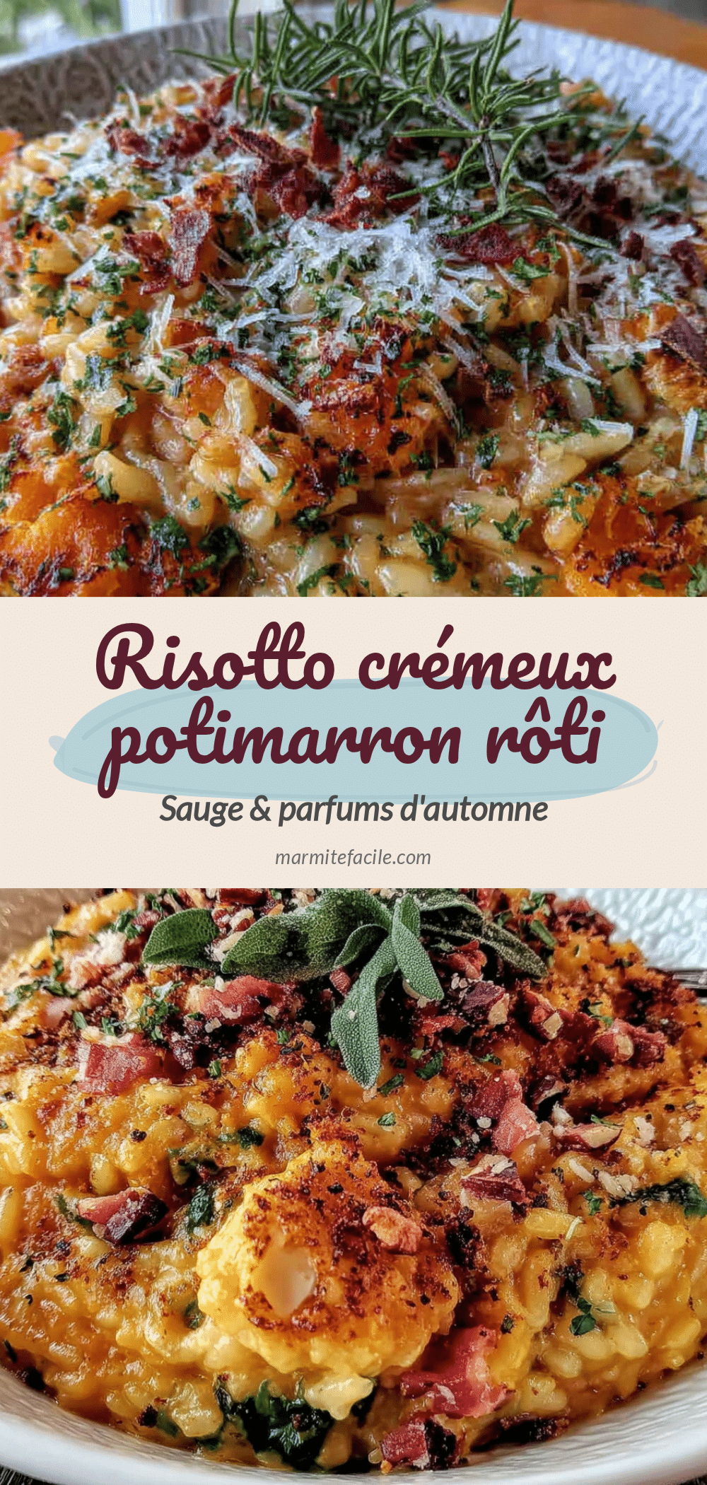 risotto au potimarron rôti recipe