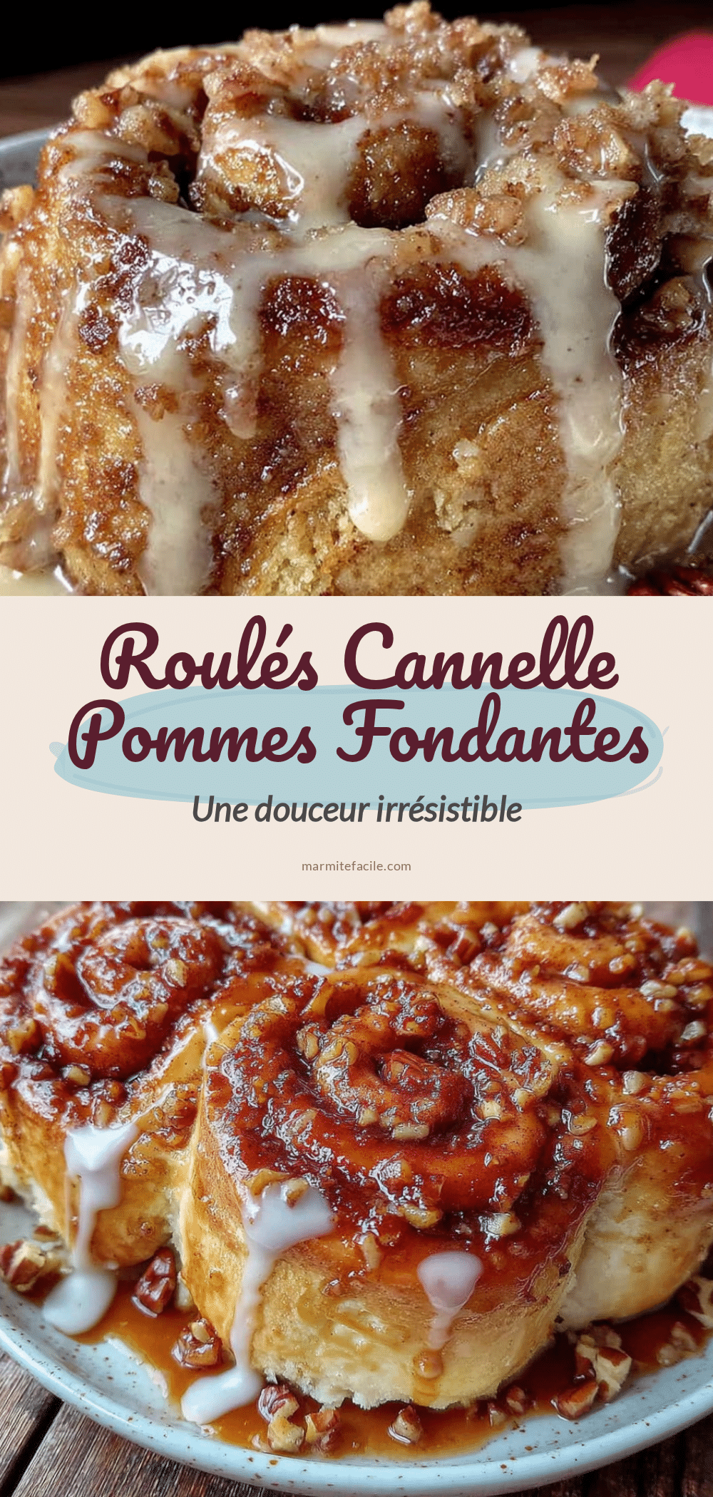 roulés à la cannelle au beurre de pomme fondants recipe