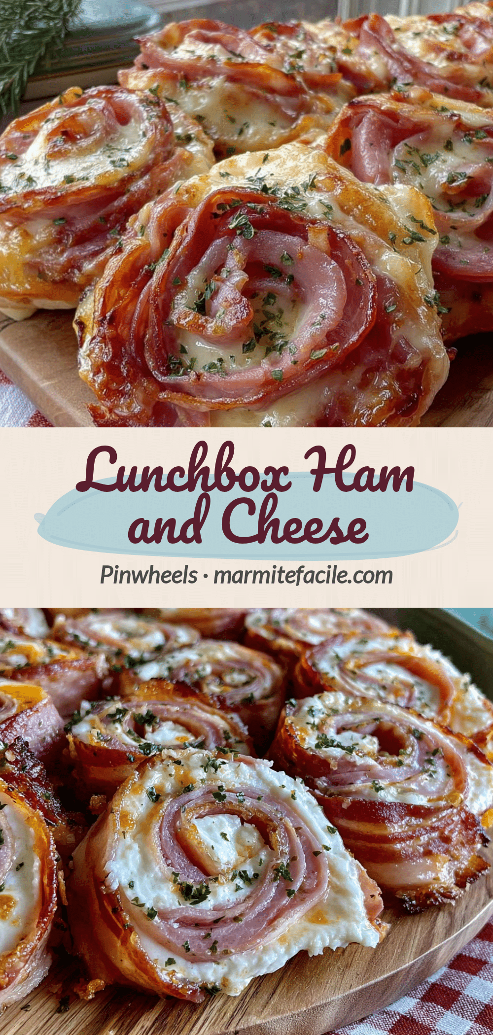 roulés jambon-fromage boîte à lunch recipe