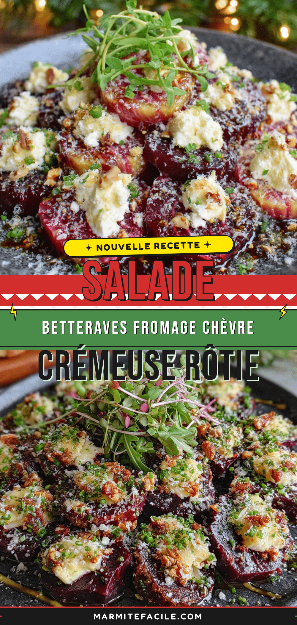 salade dhiver betteraves rôties chèvre crémeuse recipe