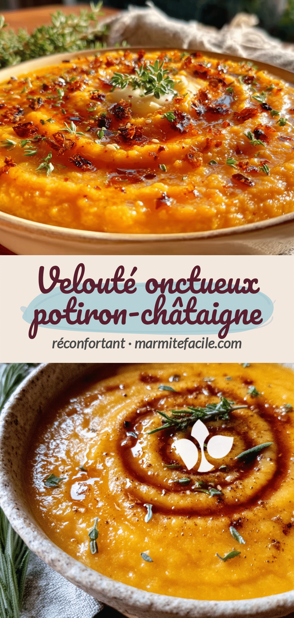 velouté potiron-châtaigne recipe