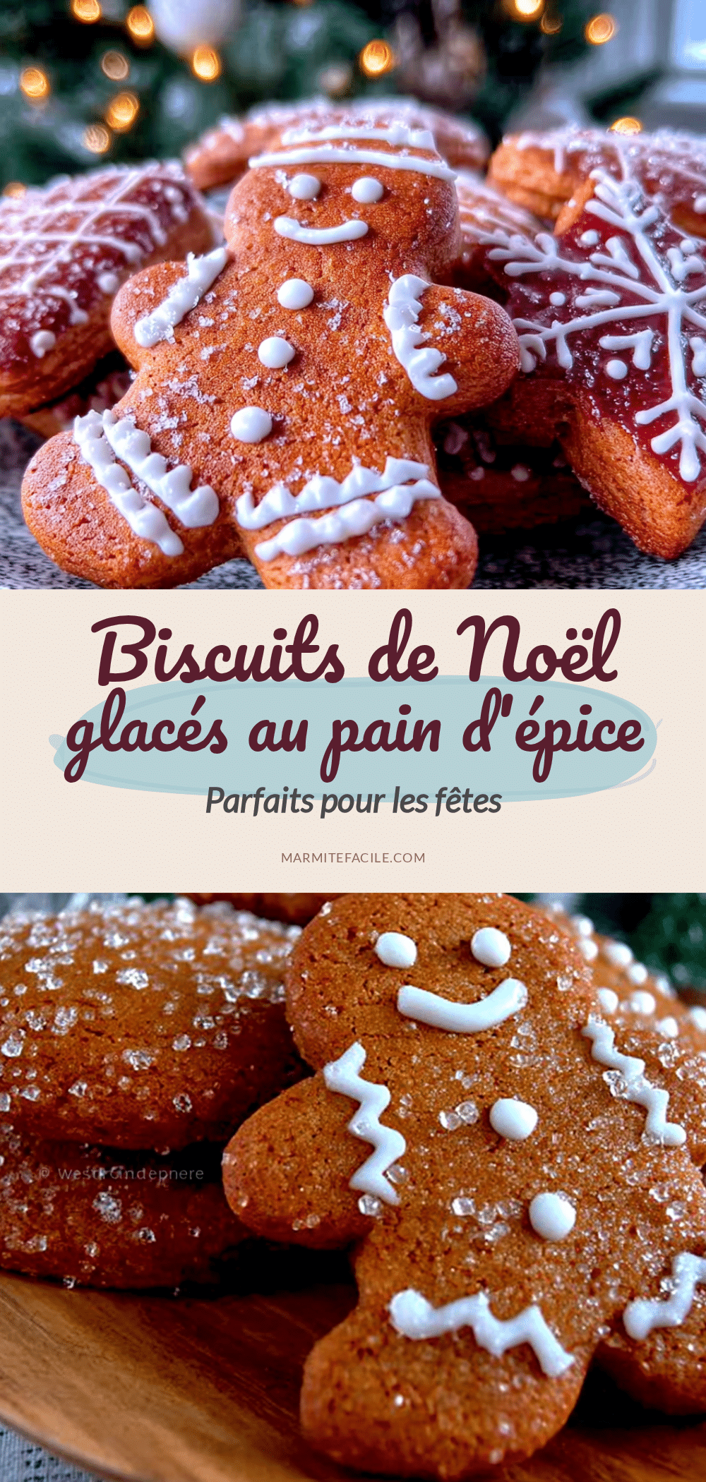 biscuits de Noël glacés au pain d’épice recipe