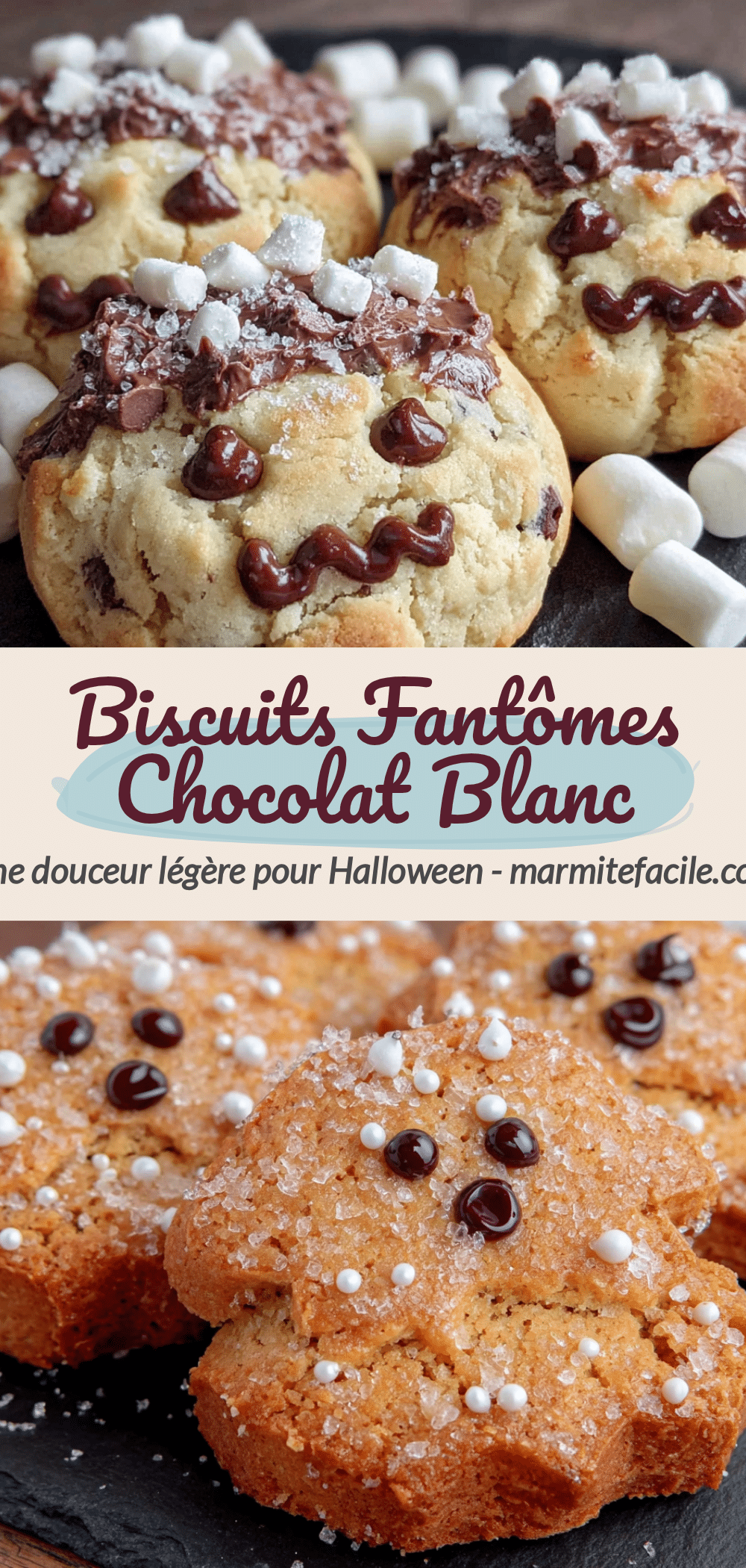 biscuits fantômes au chocolat blanc recipe