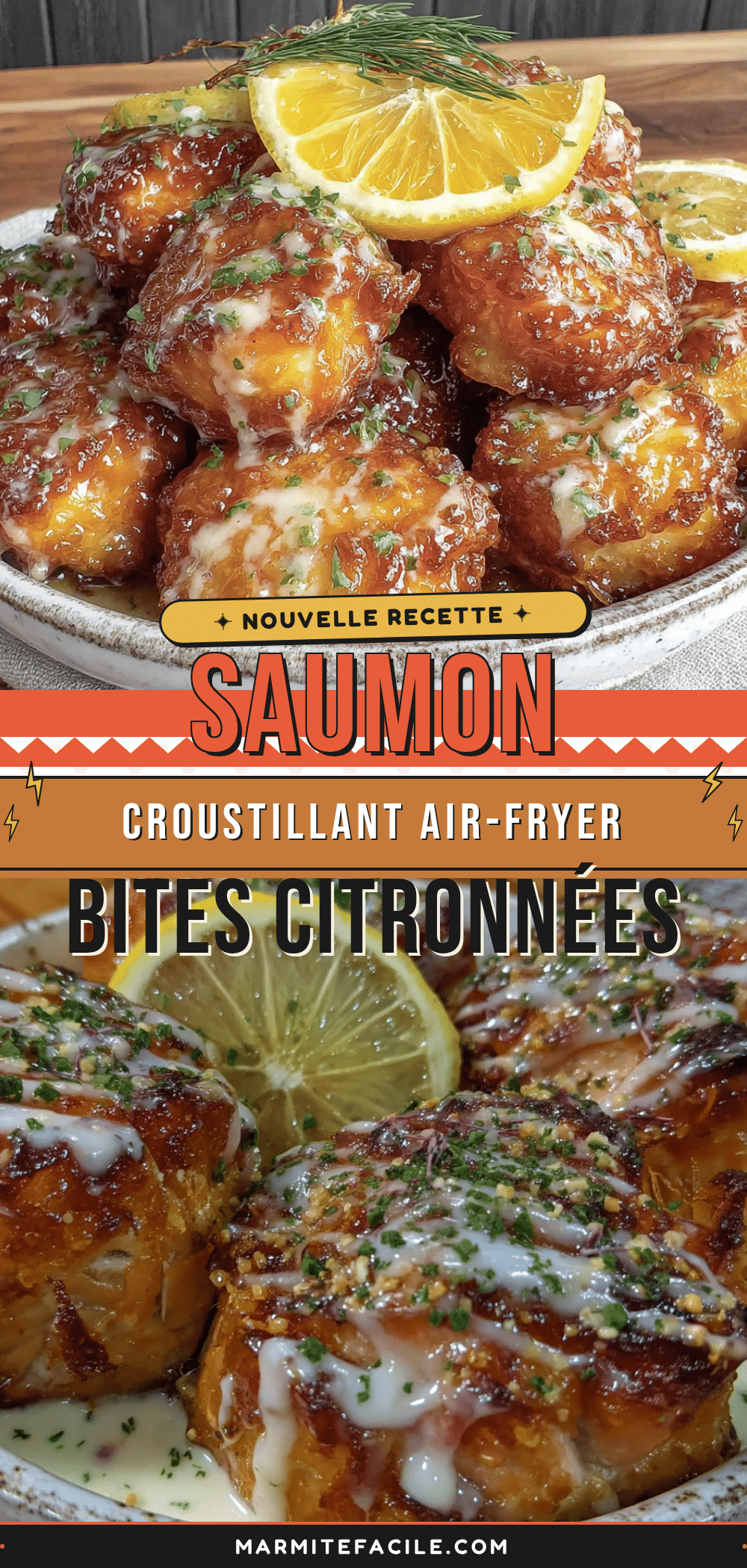 bouchées de saumon à l’air fryer recipe