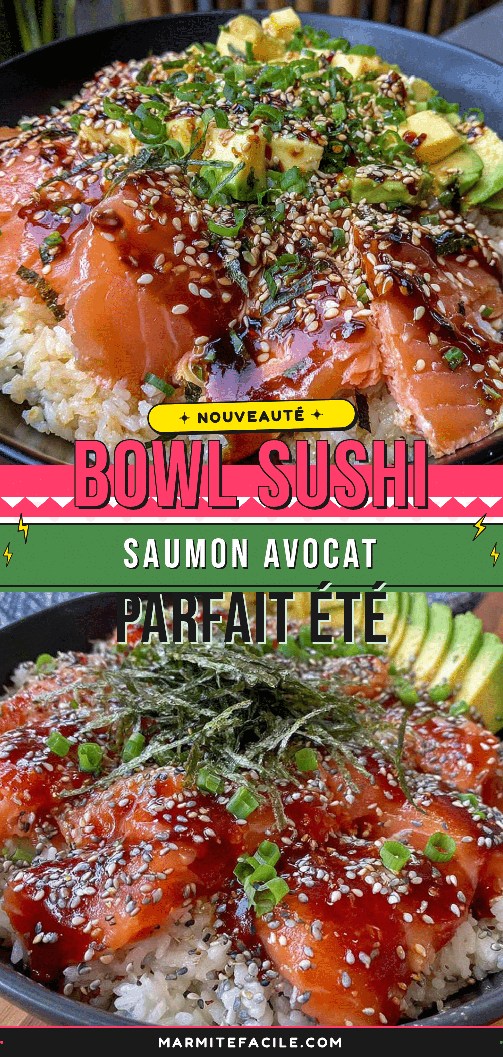 Bowl sushi au saumon recipe