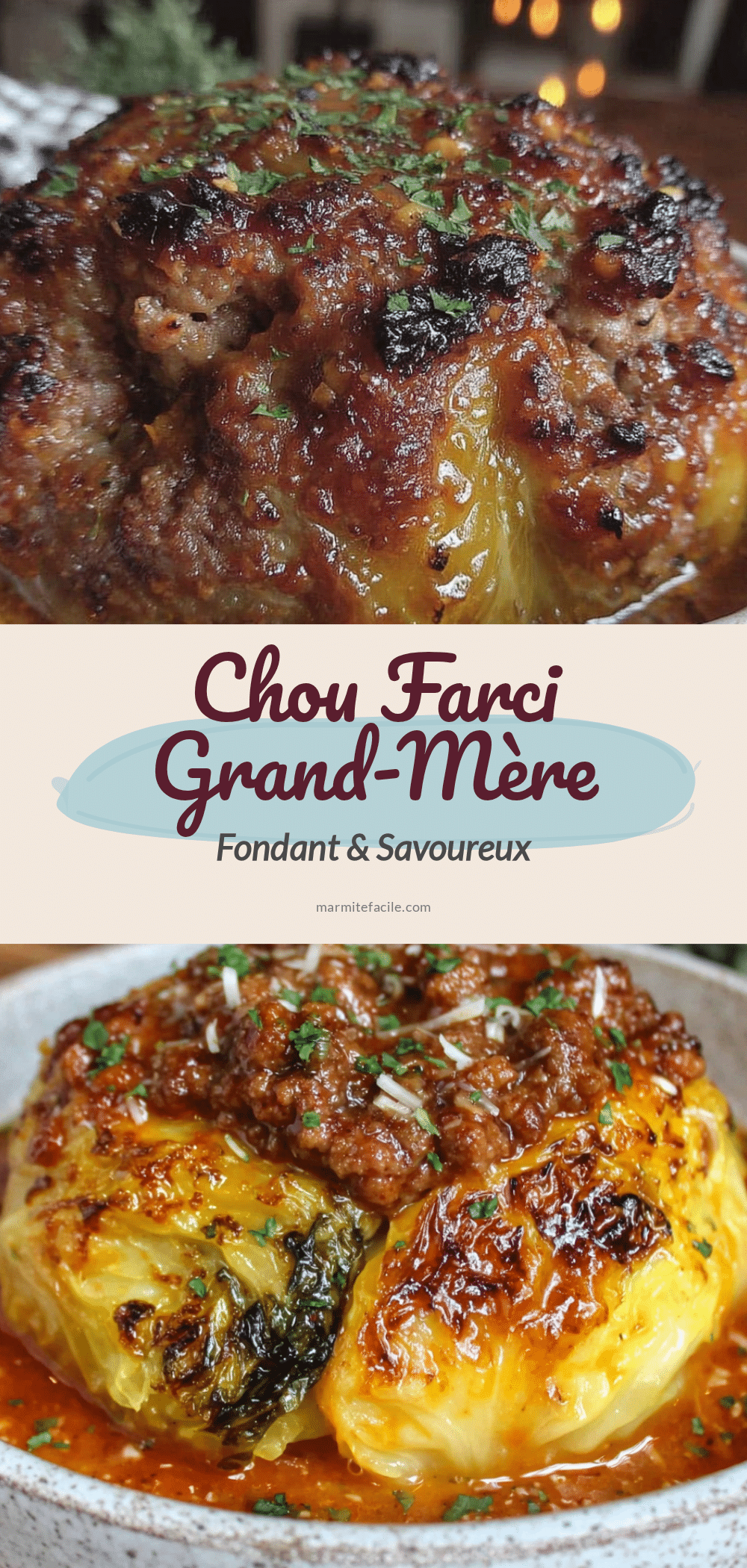 chou farci grand-mère fondant recipe