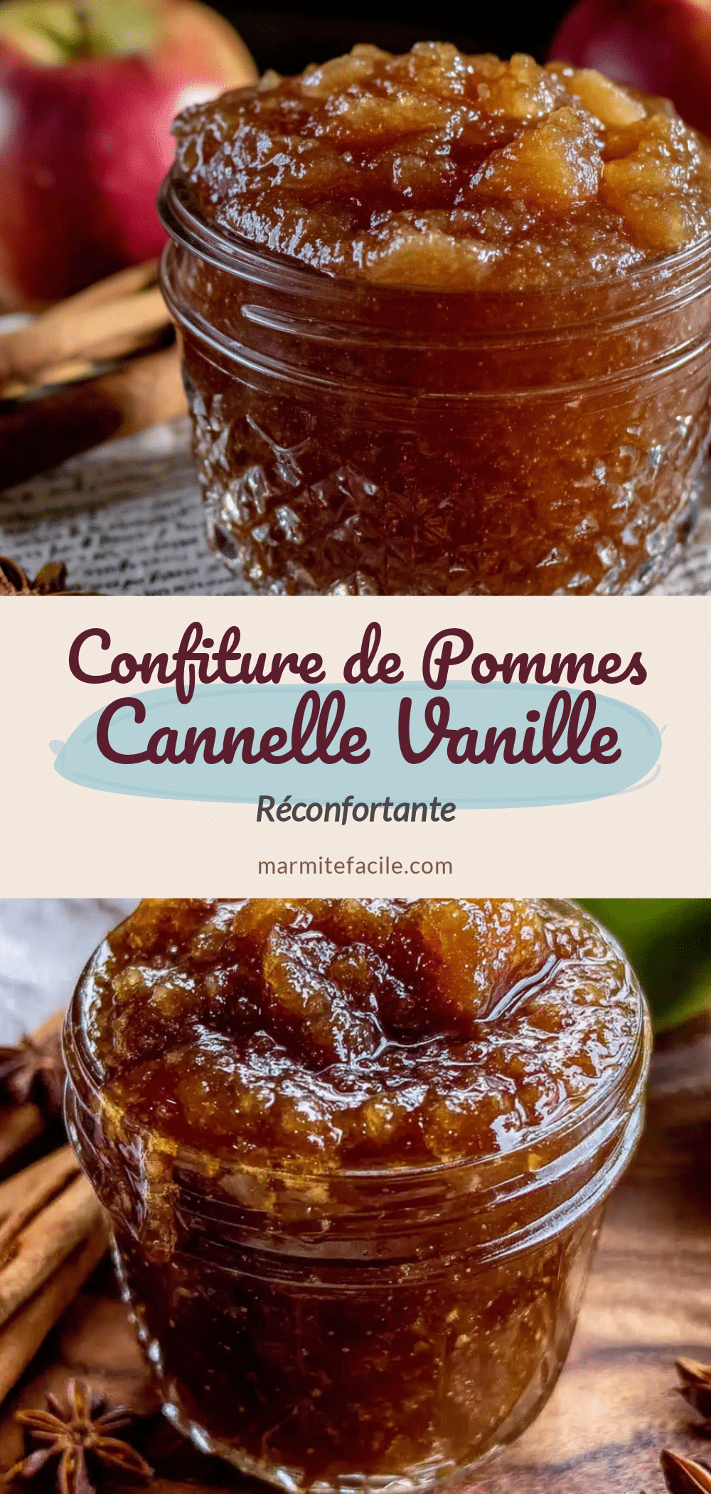 Confiture de pommes cannelle vanille recipe