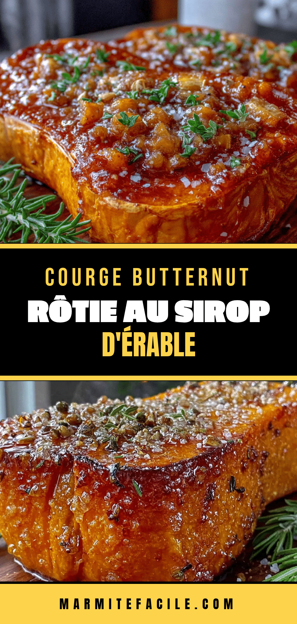 courge butternut rôtie au sirop d’érable recipe