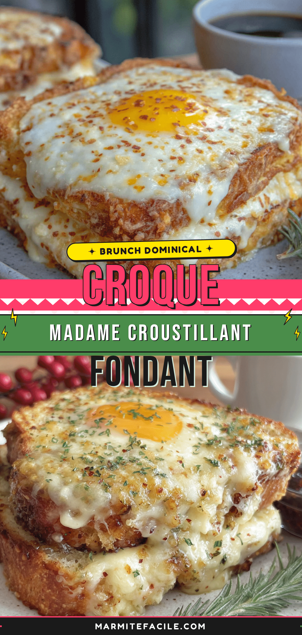 croque madame croustillant et fondant recipe