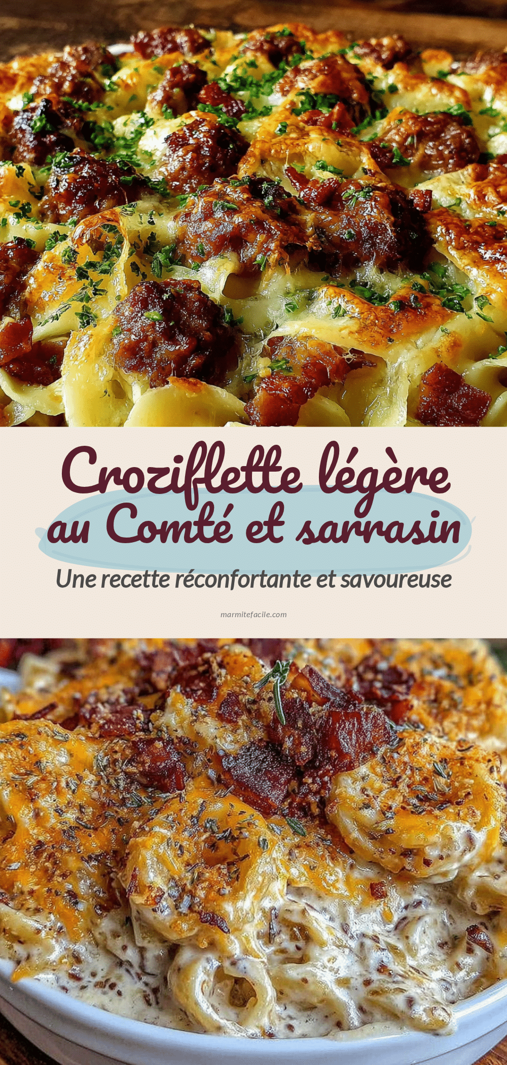 croziflette légère au Comté et sarrasin recipe