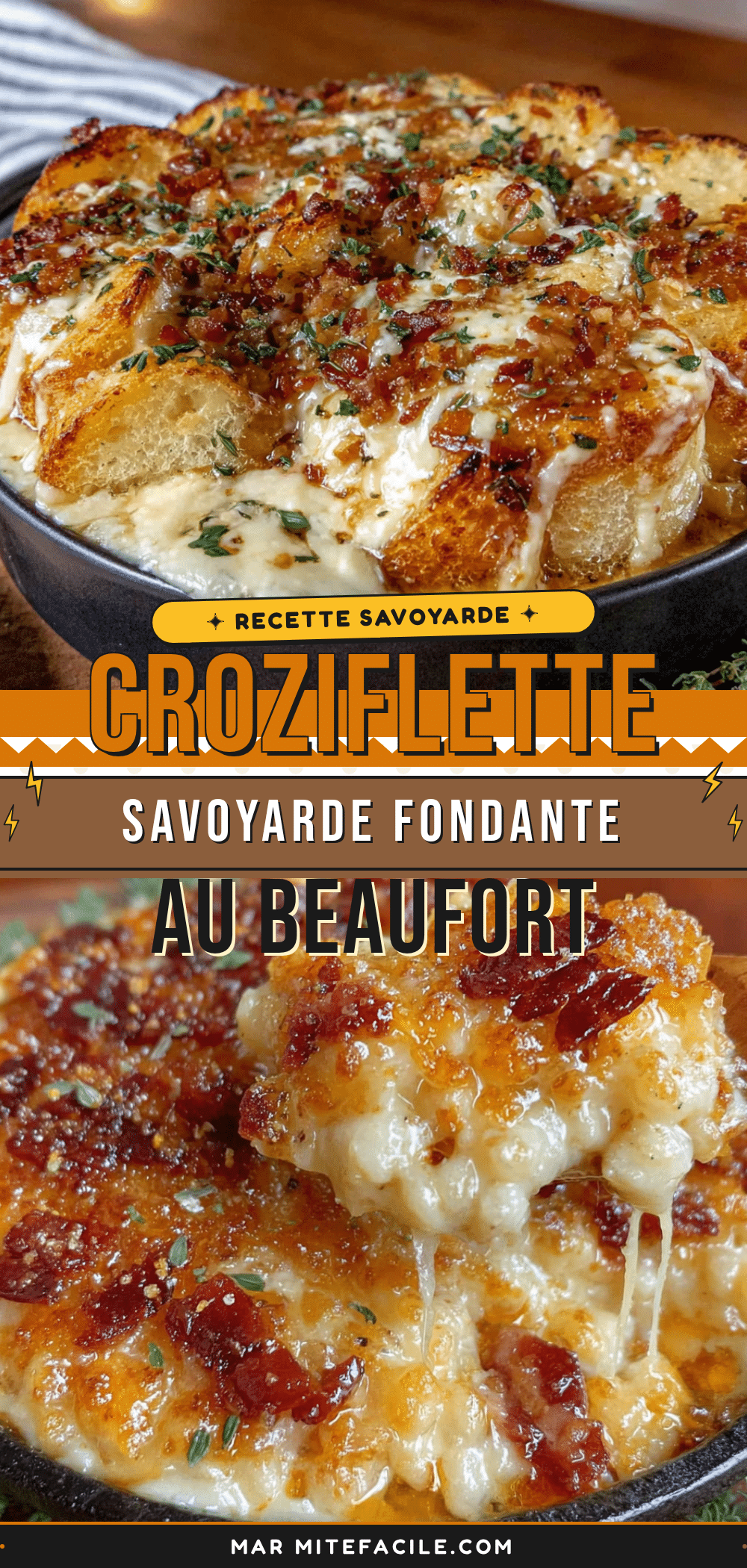 croziflette savoyarde fondante au beaufort recipe