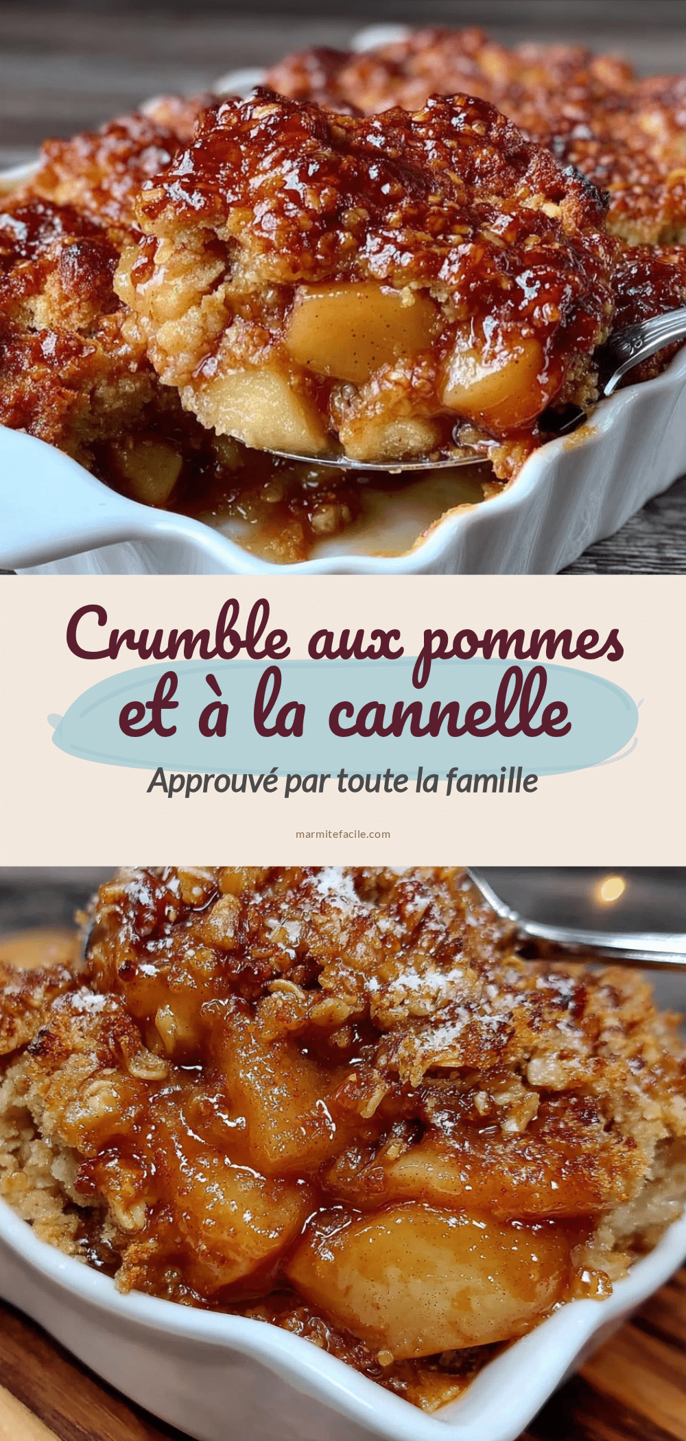 Crumble aux pommes et à la cannelle recipe