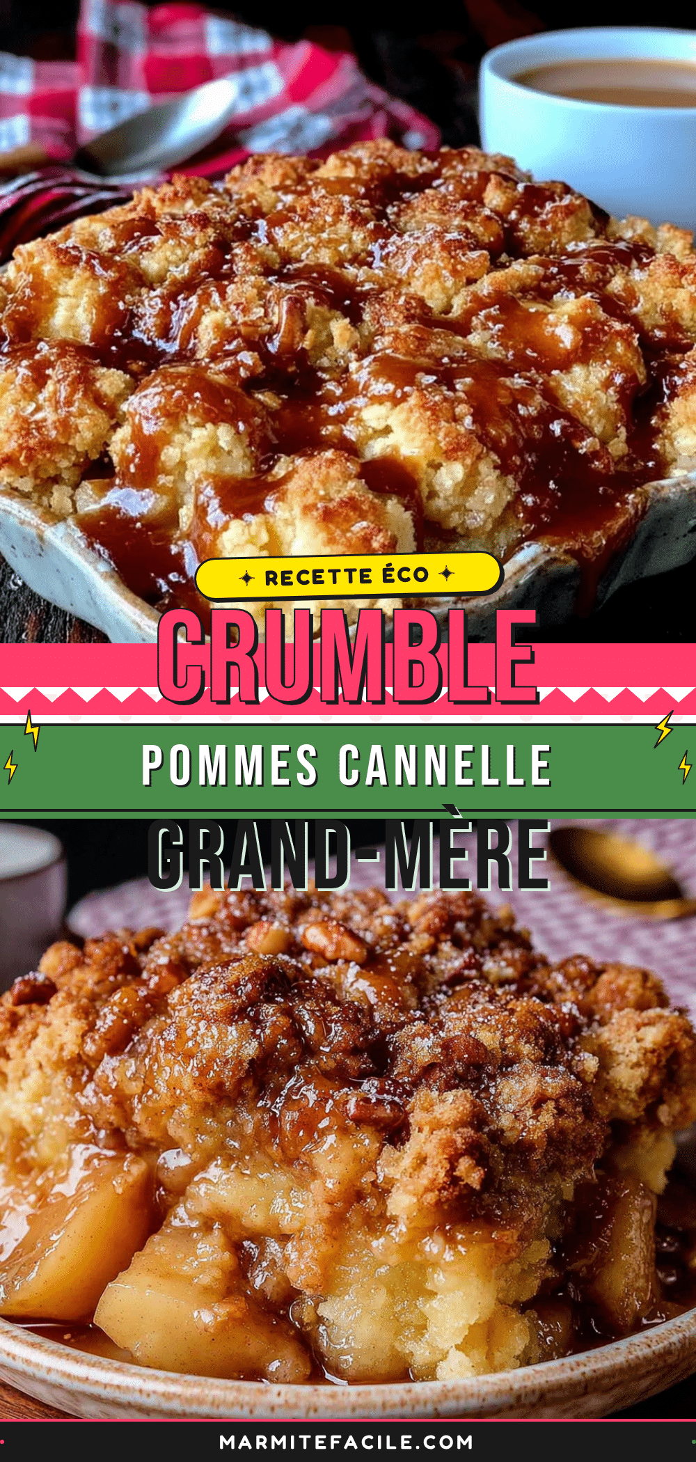 crumble pommes-cannelle croustillant façon grand-mère recipe