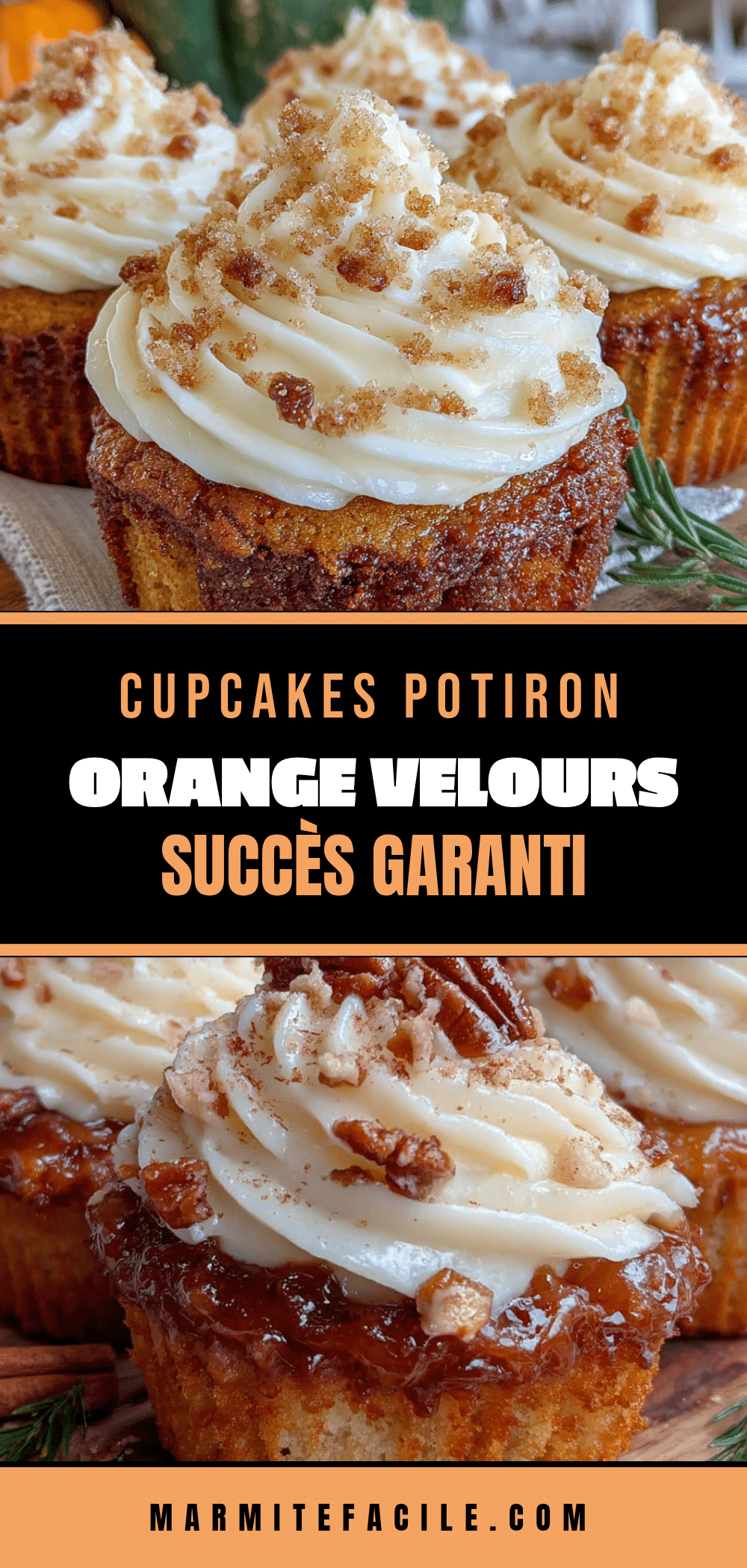 cupcakes potiron orange velours recipe