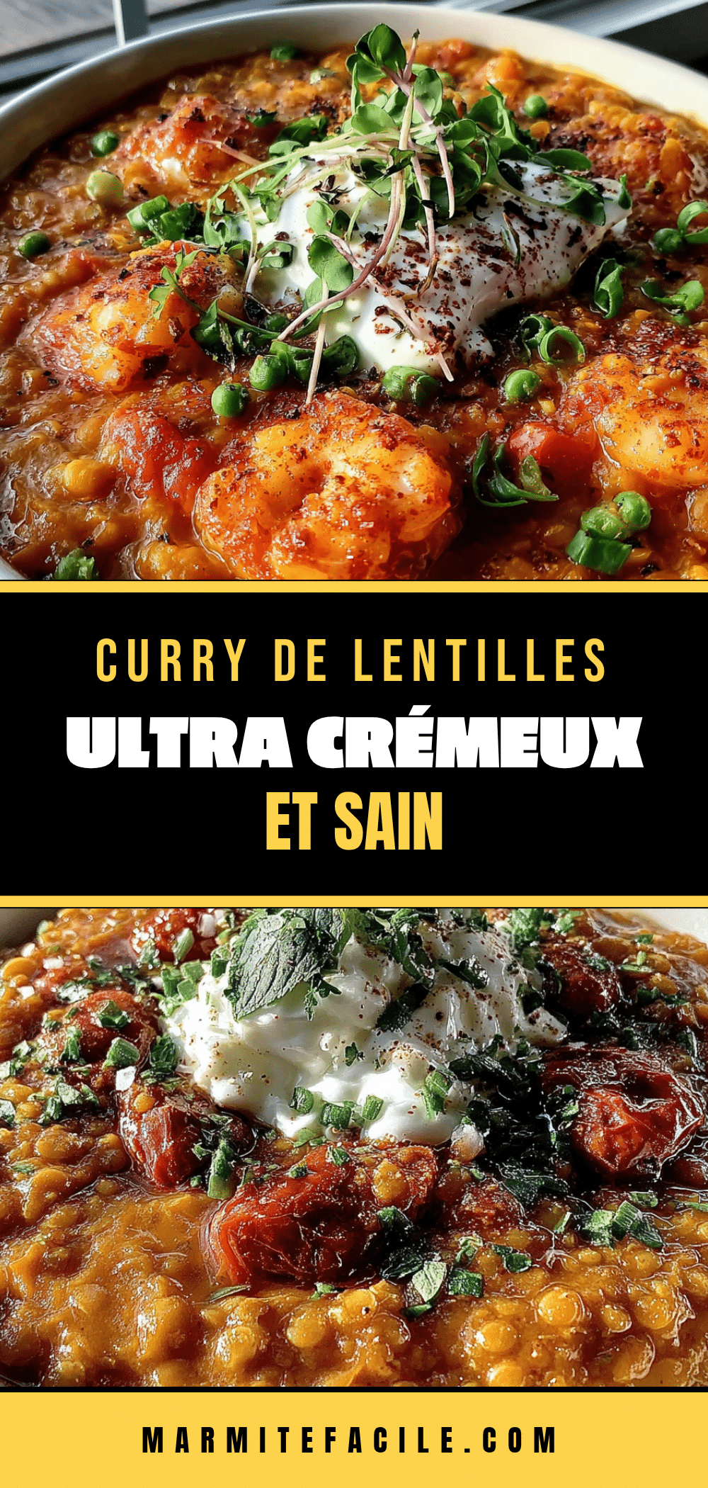curry de lentilles corail crémeux recipe
