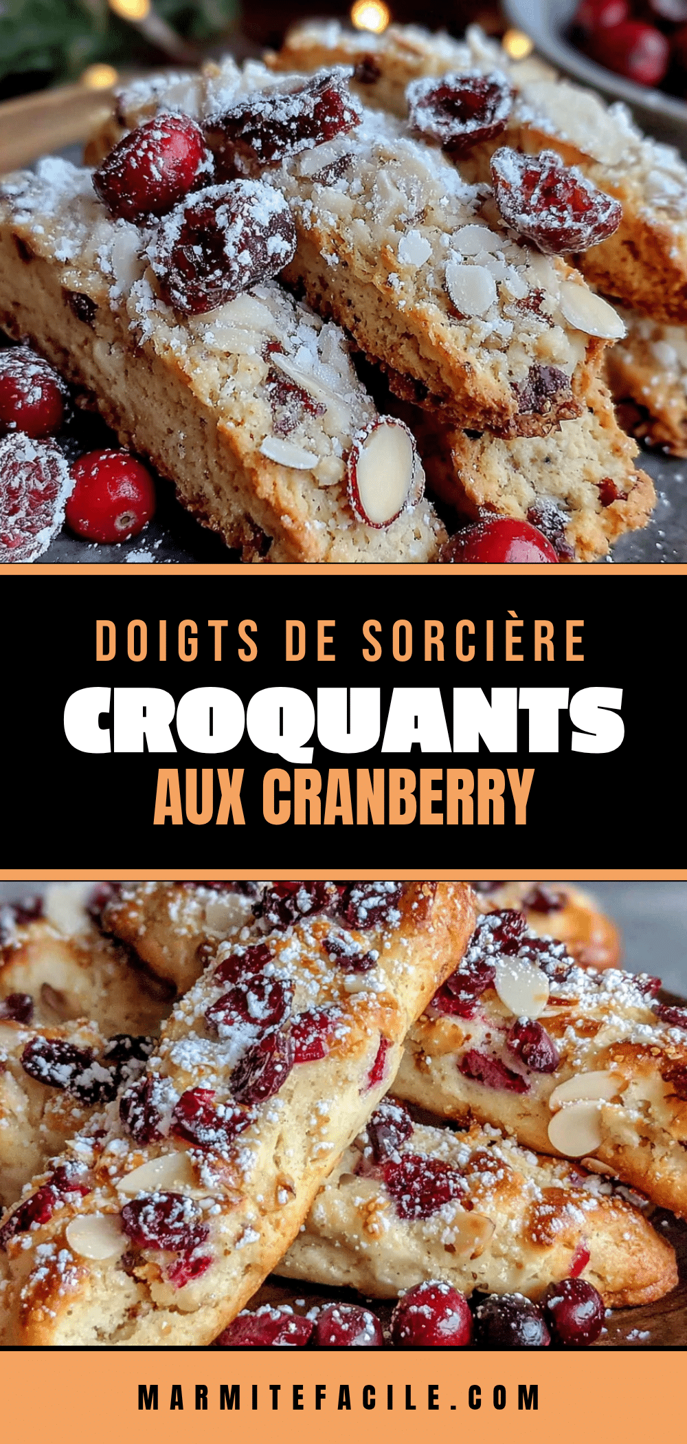 doigts de sorcière aux cranberries recipe