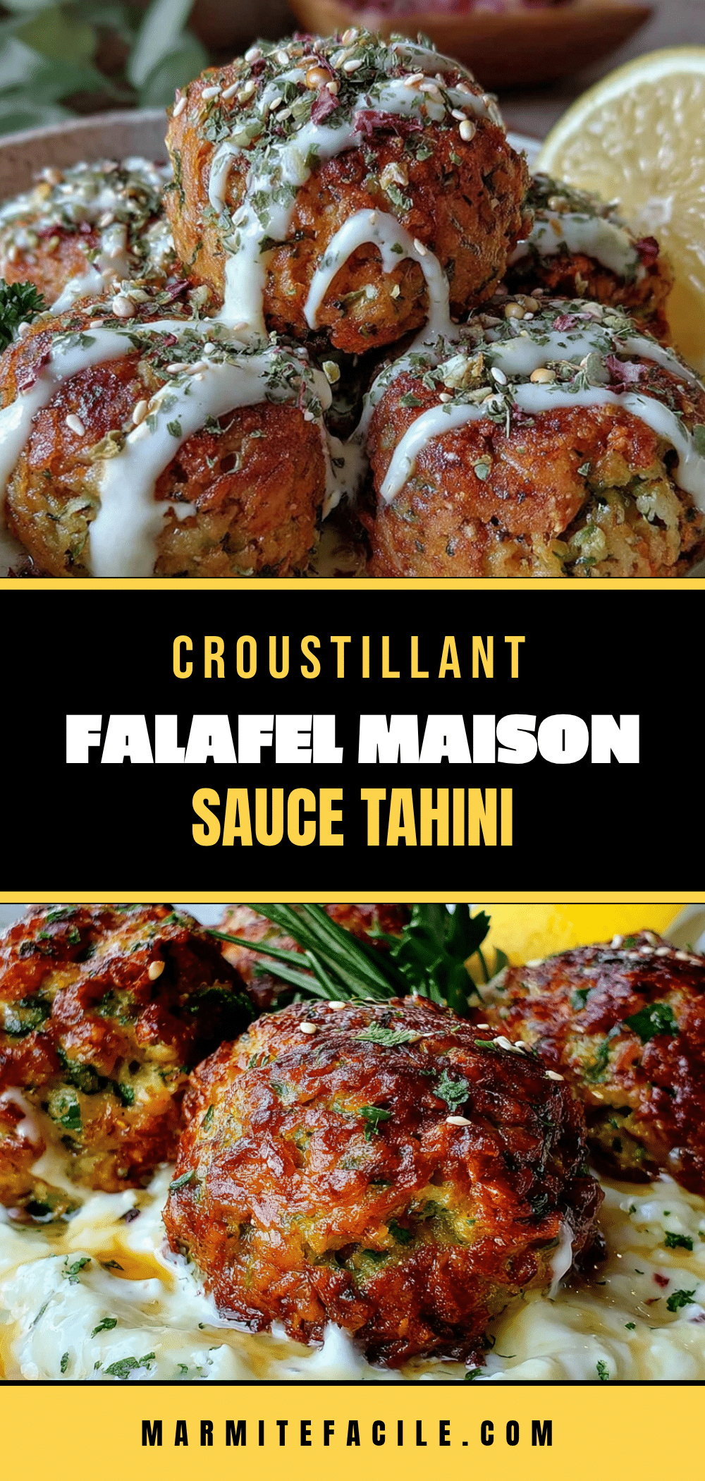 falafels maison sauce tahini recipe