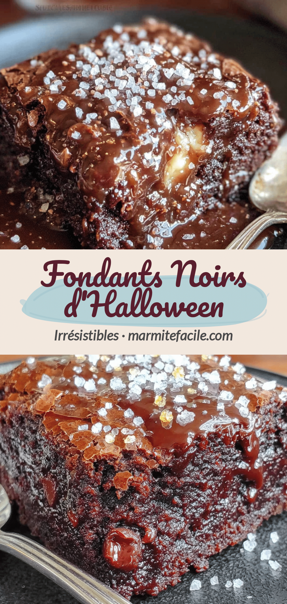 fondants noirs halloween recette facile recipe