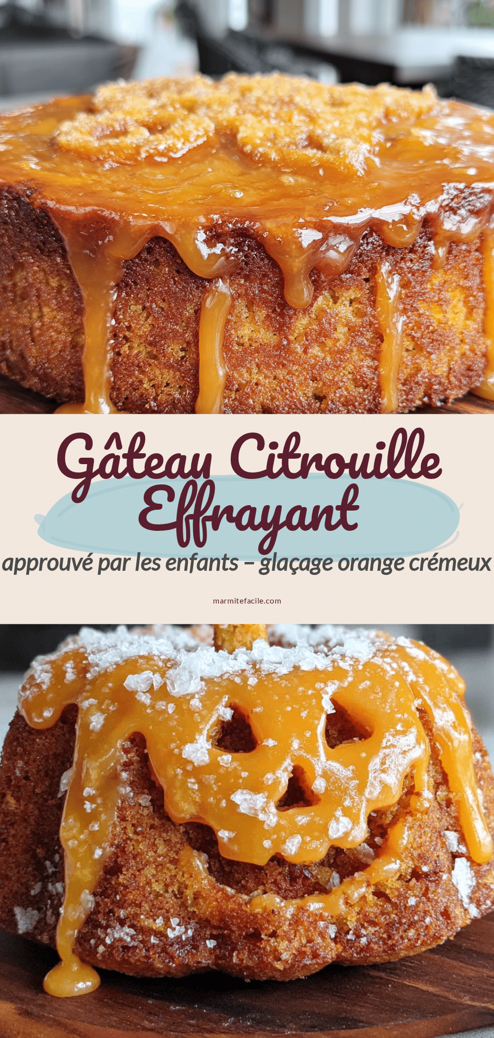 gâteau citrouille effrayant approuvé par les enfants recipe