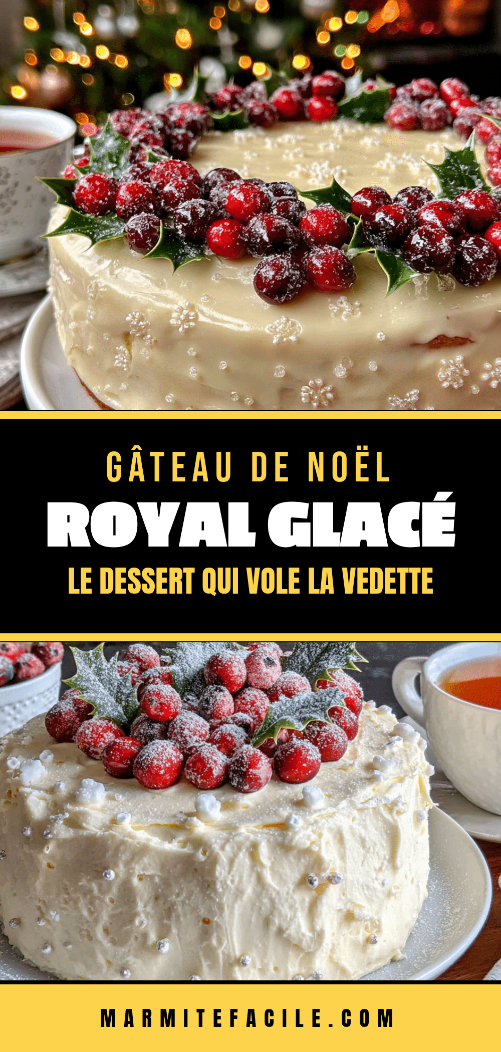 Gâteau de Noël Royal Glacé recipe