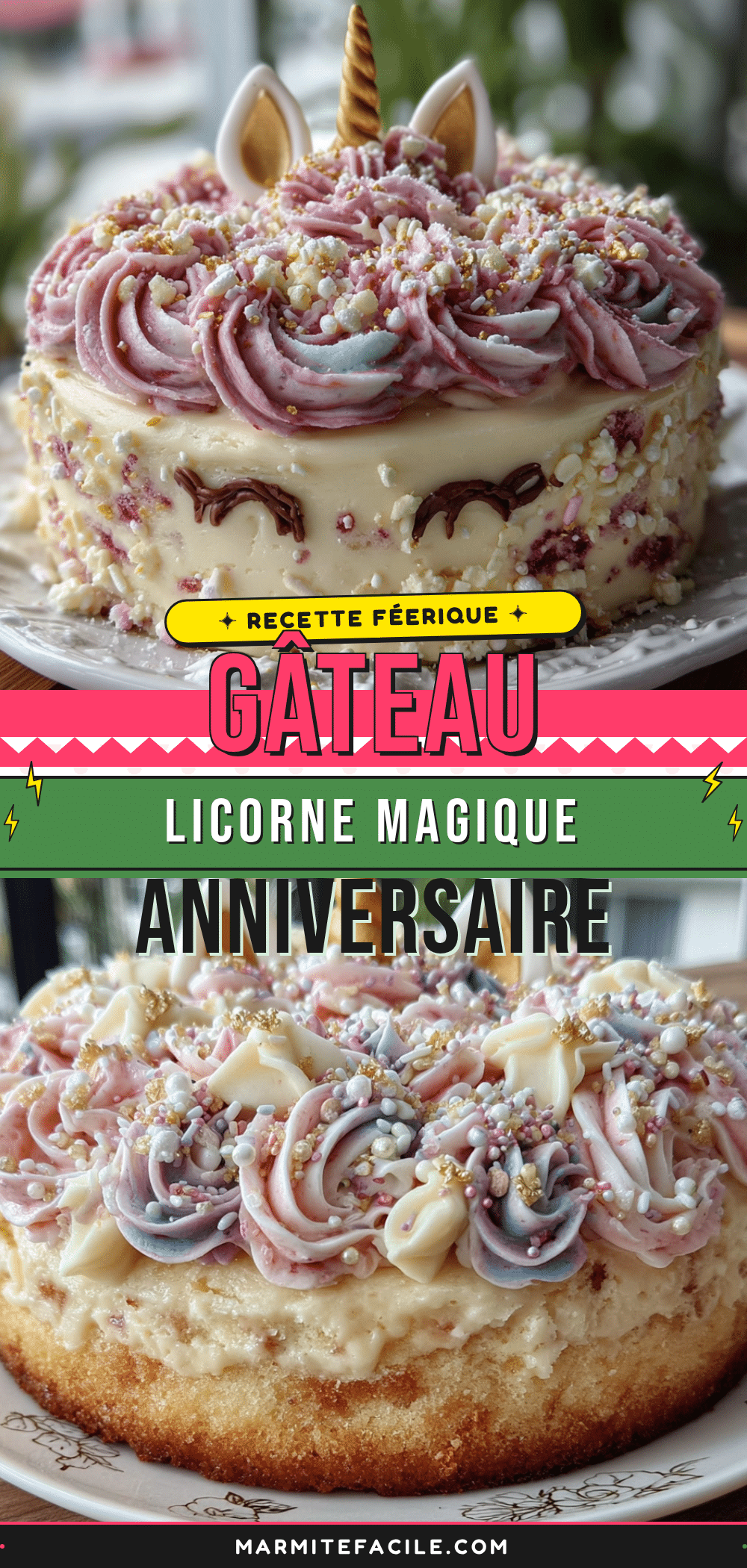 gâteau licorne féerique recipe