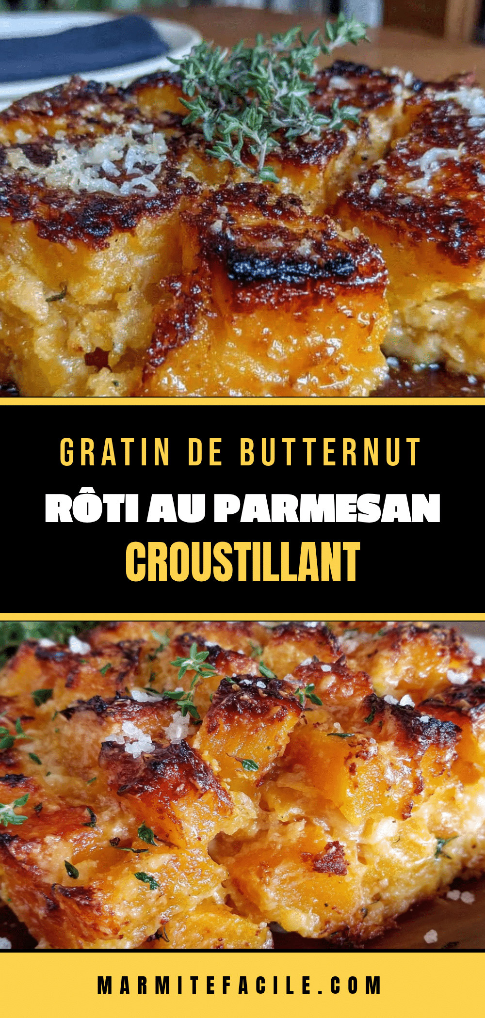 gratin de butternut rôti au parmesan croustillant recipe