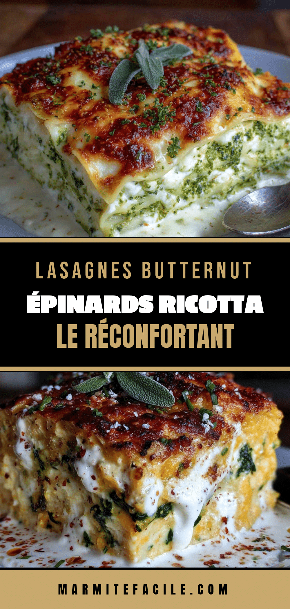 lasagnes butternut épinards ricotta recipe