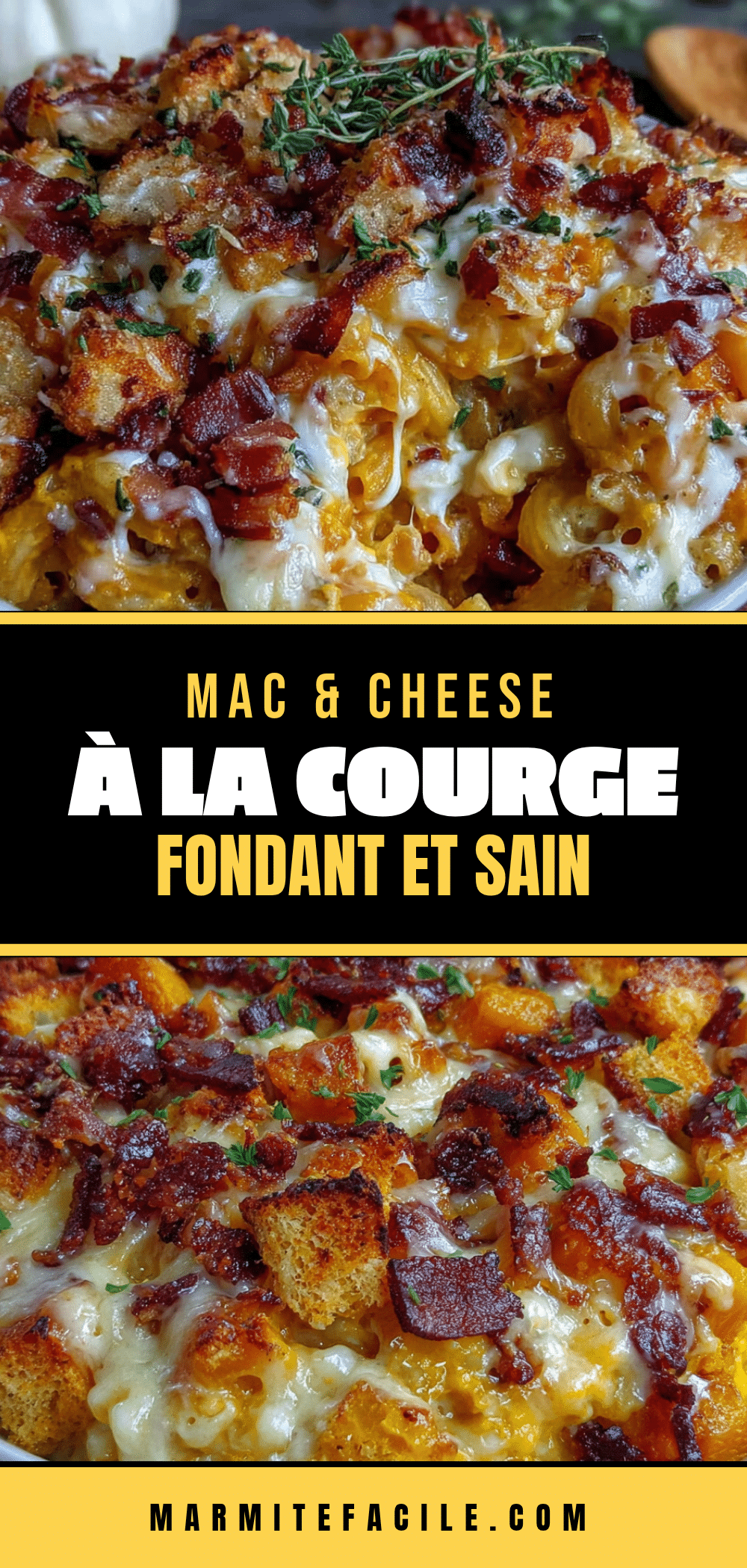 mac and cheese à la courge recipe