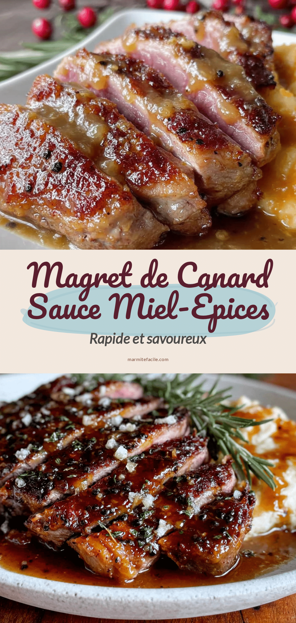 magret de canard sauce miel-épices rapide recipe