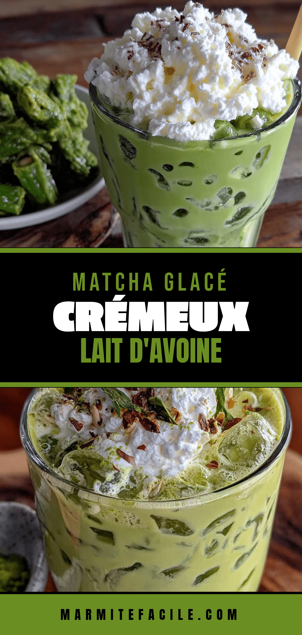 matcha glacé crémeux lait d’avoine recipe