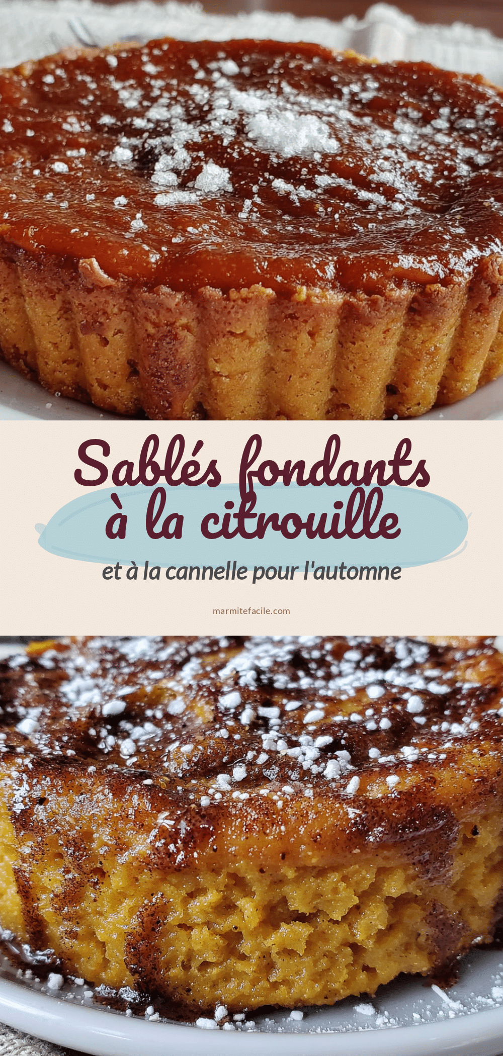 meilleure recette de sablés fondants citrouille cannelle automne recipe
