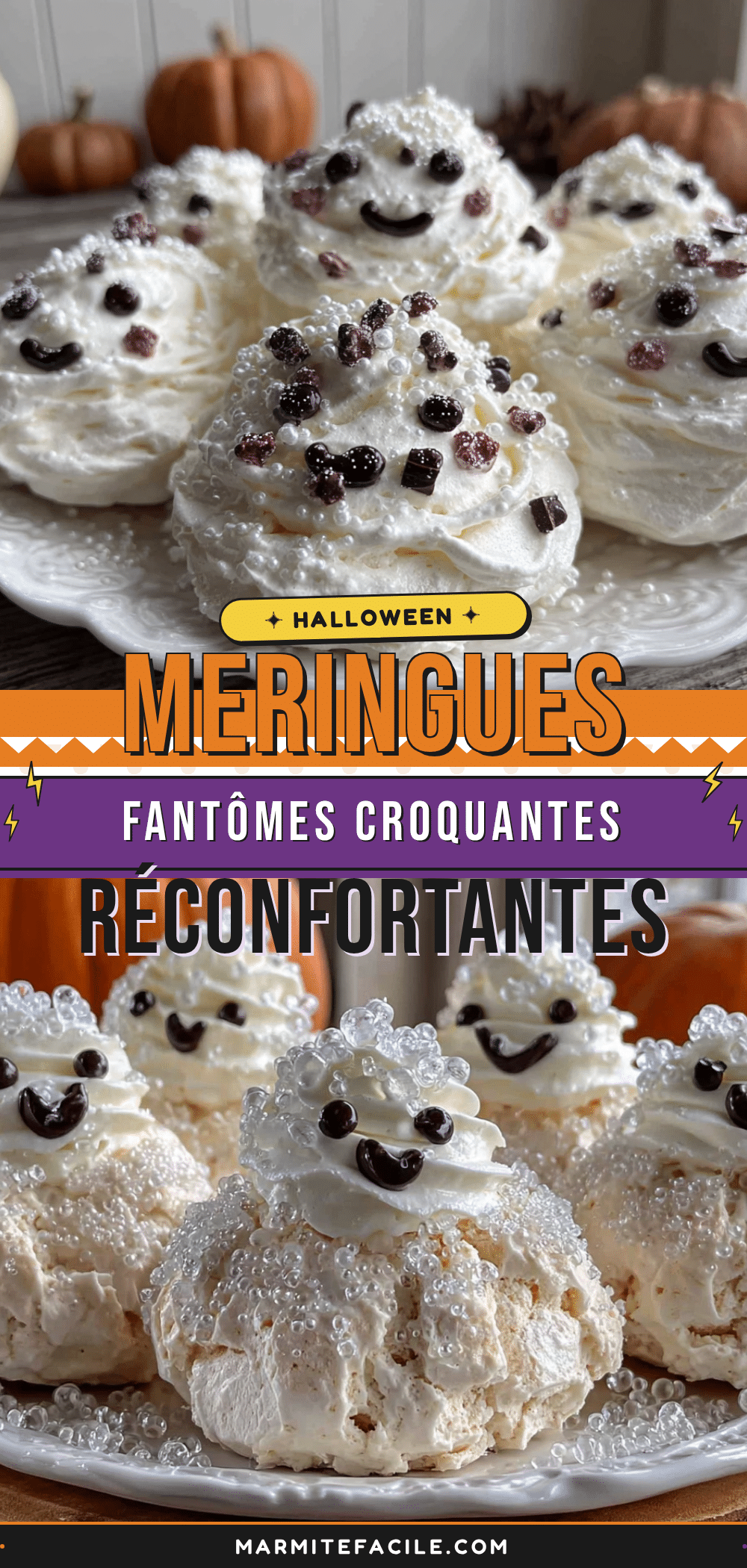 meringues fantômes dHalloween recipe