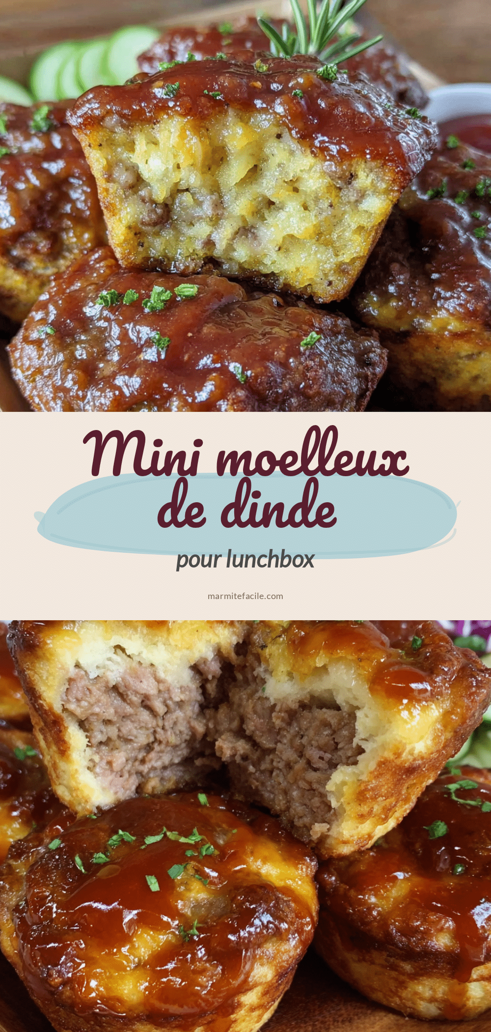 mini moelleux de dinde lunchbox recipe