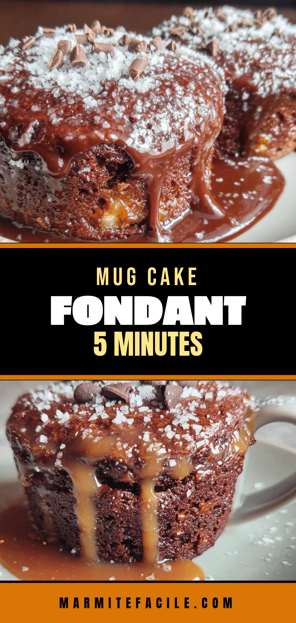 mug cake chocolat fondant recipe