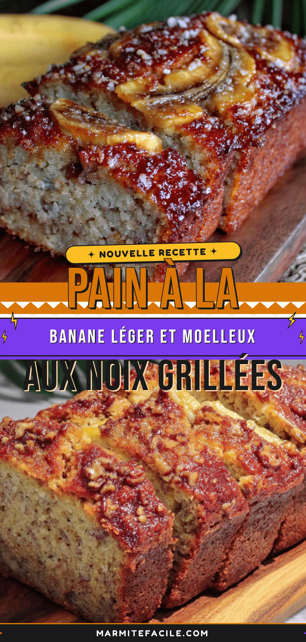 pain à la banane léger et moelleux recipe
