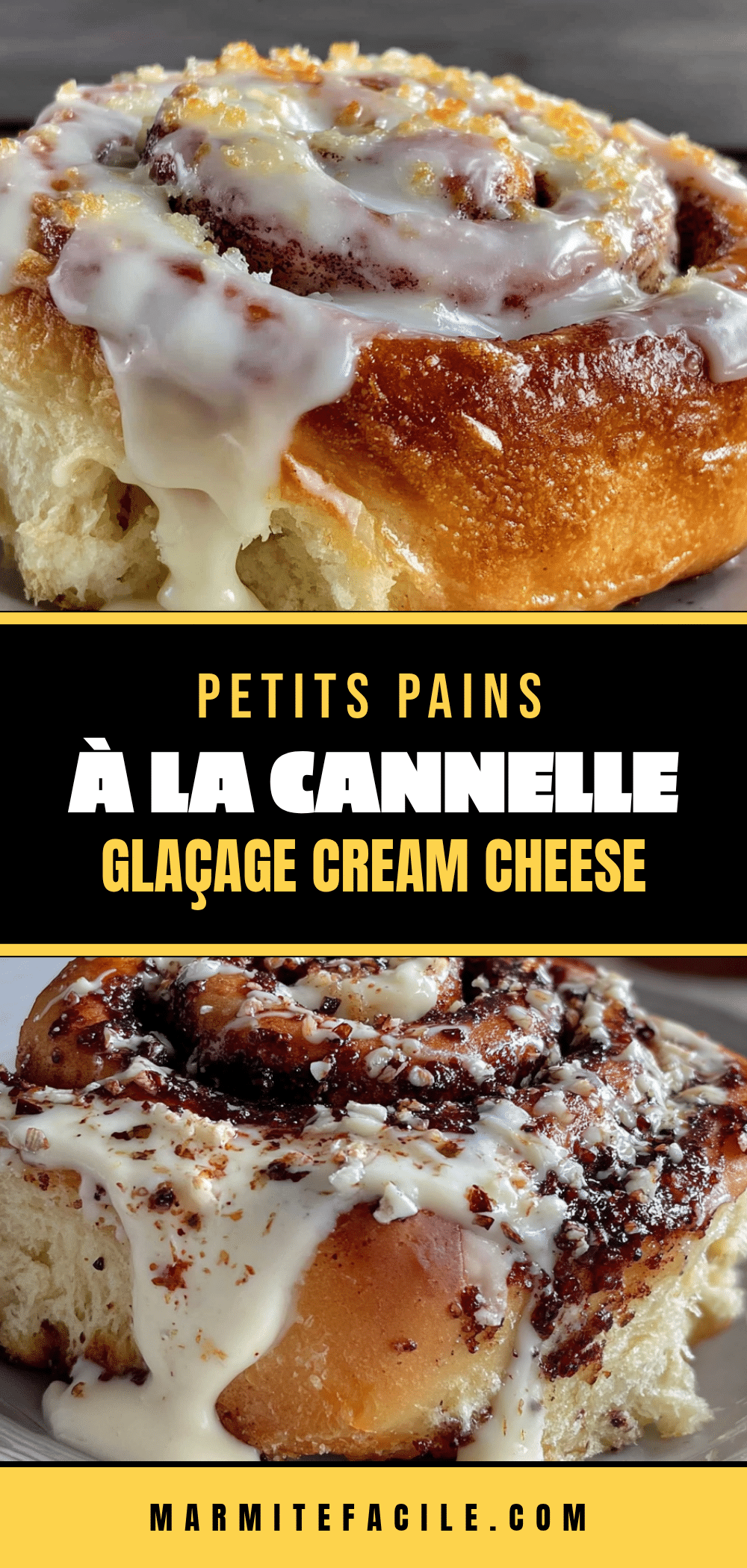 petits pains à la cannelle faciles au glaçage cream cheese recipe