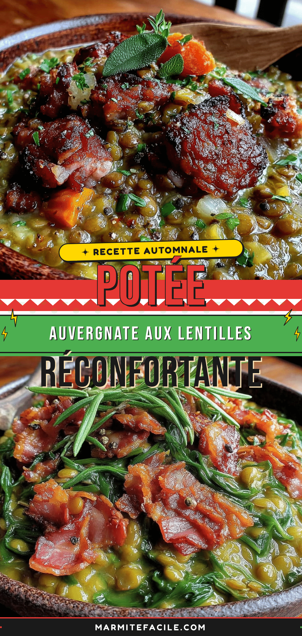 potée auvergnate aux lentilles vertes recipe