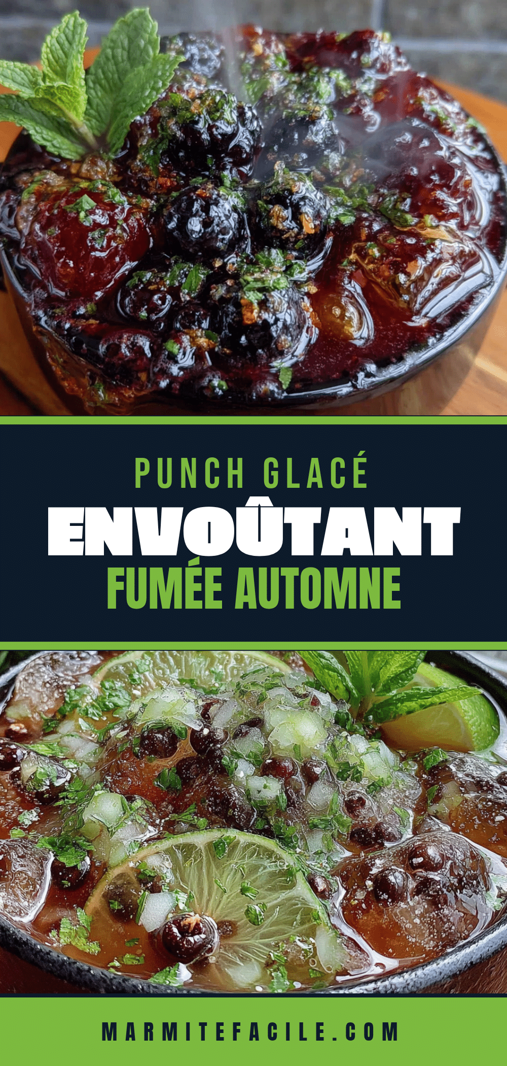 punch glacé envoûtant à la fumée recipe