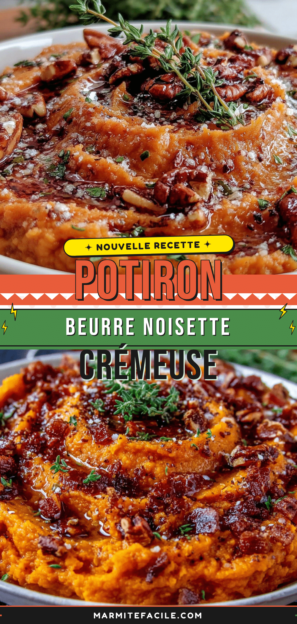 purée de potiron muscade au beurre noisette recipe