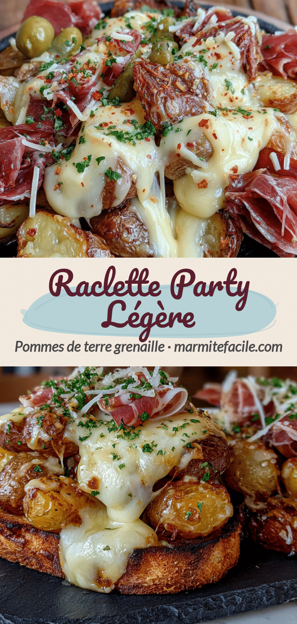 raclette légère pommes de terre grenaille recipe