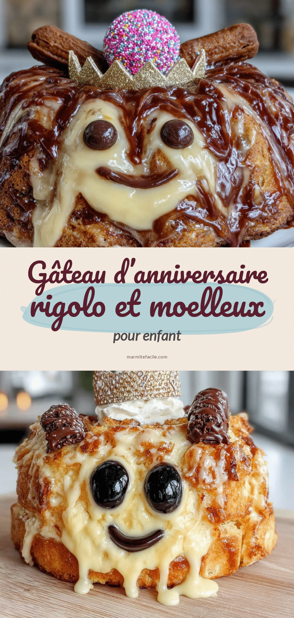 recette facile de gâteau d’anniversaire moelleux pour enfant recipe