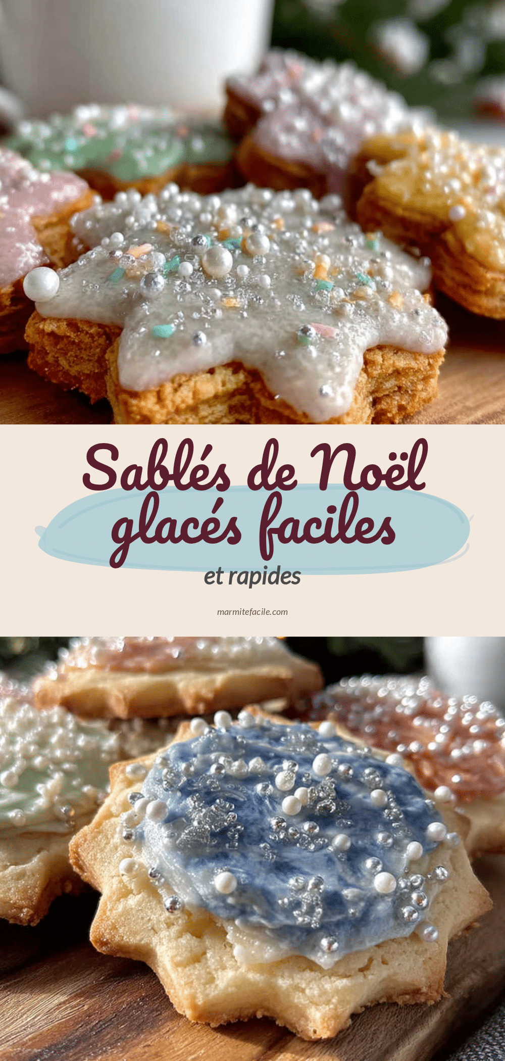 Sablés de Noël glacés faciles recipe