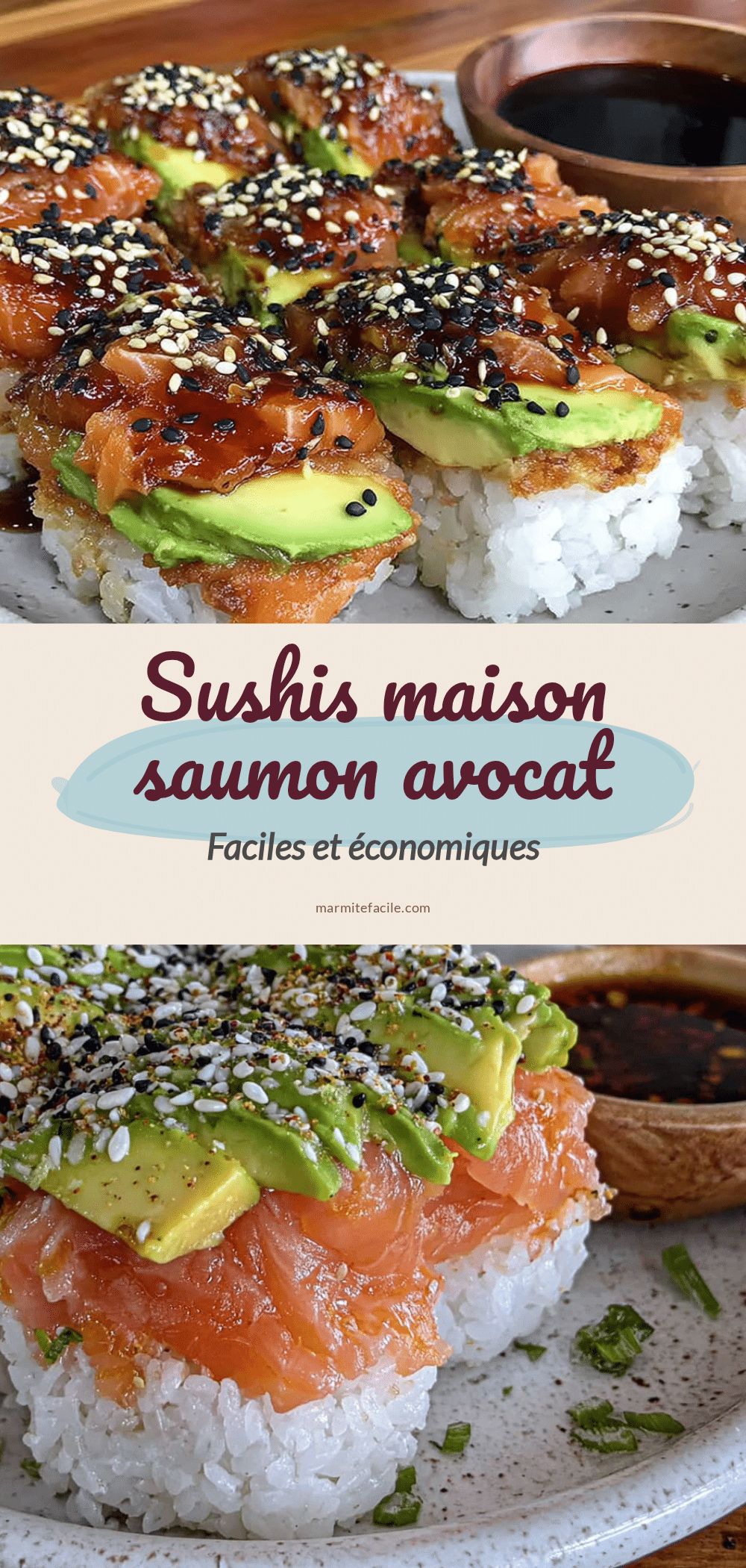 sushis maison saumon avocat faciles et économiques recipe
