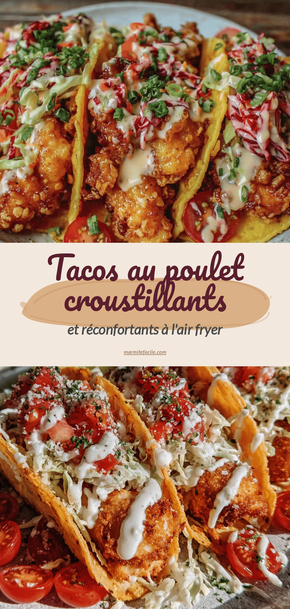 tacos au poulet croustillants à l’air fryer recipe