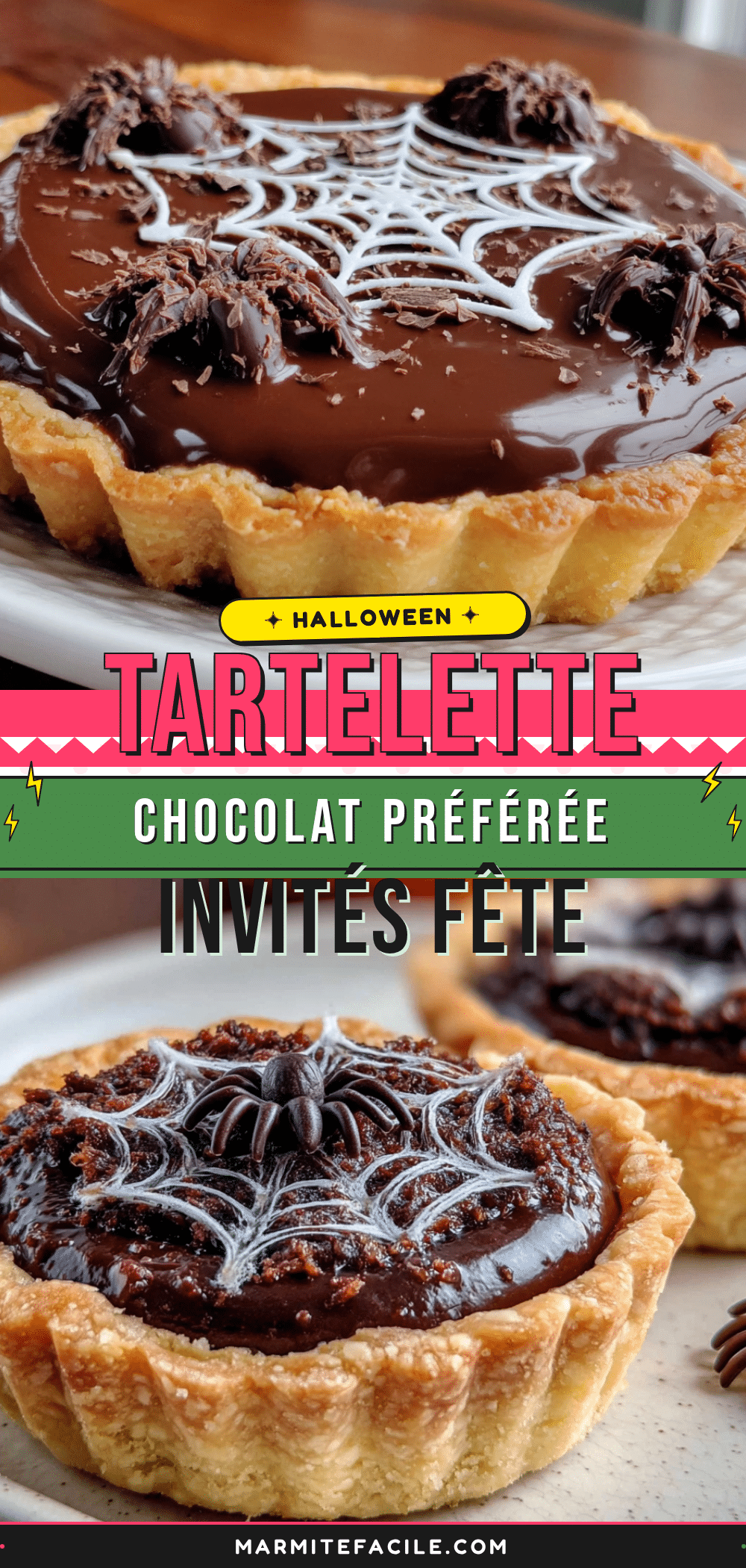 tartelette chocolat halloween facile recipe