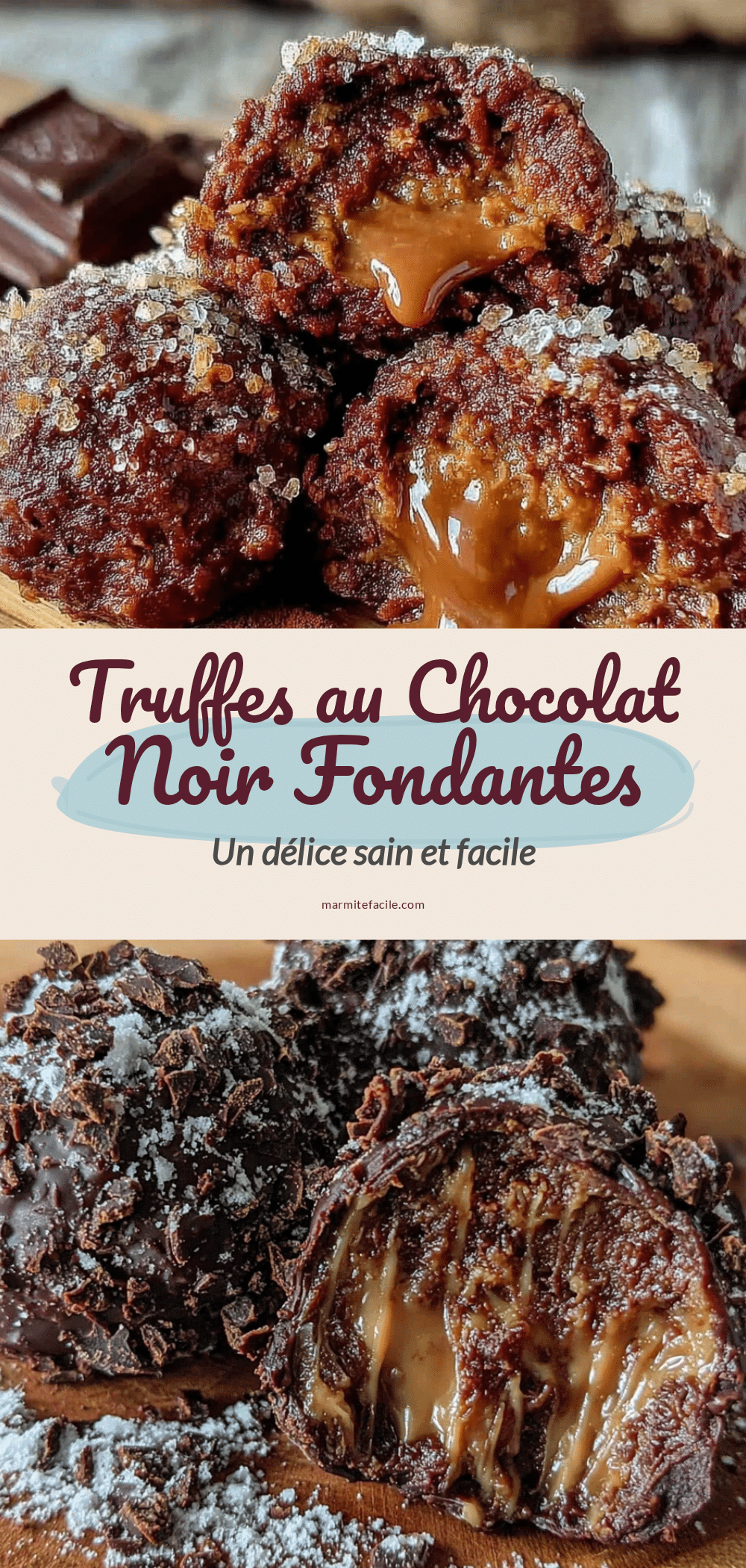 truffes au chocolat noir fondantes et faciles recipe