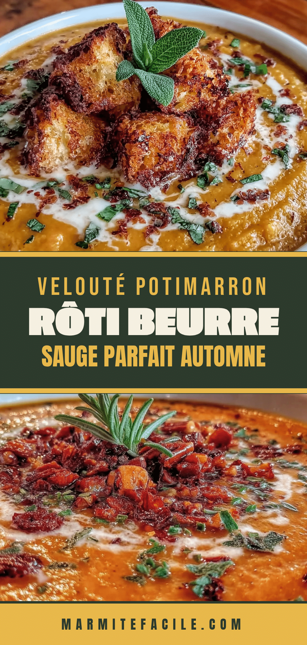 velouté potimarron rôti beurre de sauge recipe