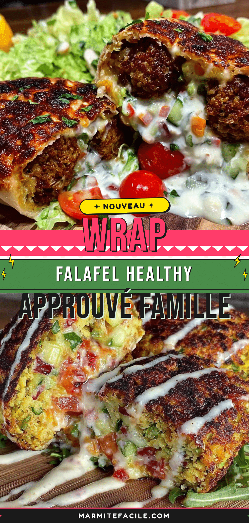 wrap falafel healthy recipe